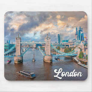 Sunset Over Tower Bridge, London, England Mousepad