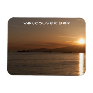 Sunset over Vancouver Bay - Kanada Magnet
