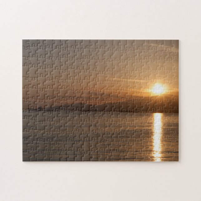 Sunset over Vancouver Bay - Kanada Puzzle (Horizontal)