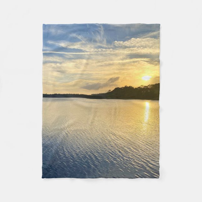 Sunset Over Wildcat Lake Fleecedecke (Vorderseite)