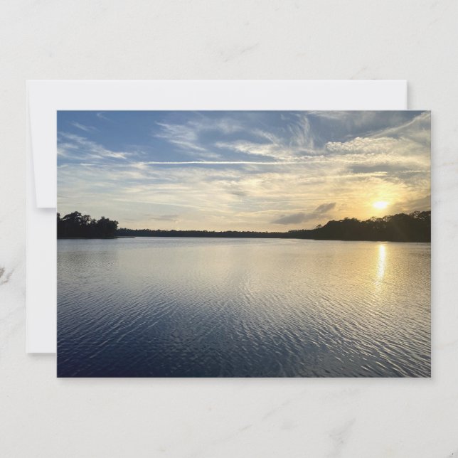 Sunset Over Wildcat Lake Mitteilungskarte (Vorderseite)