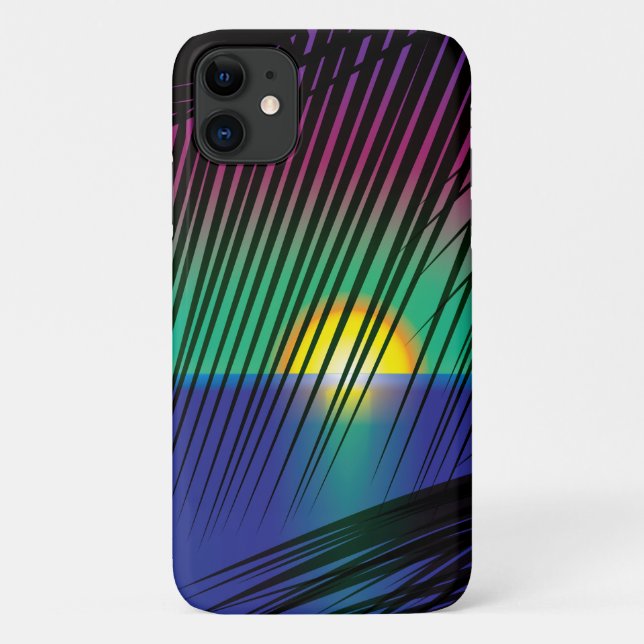Sunset Palm iPhone / iPad Gehäuse Case-Mate iPhone Hülle (Rückseite)
