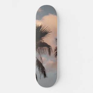 Sunset Palm Trees #1 #tropical #wall #decor #art Skateboard