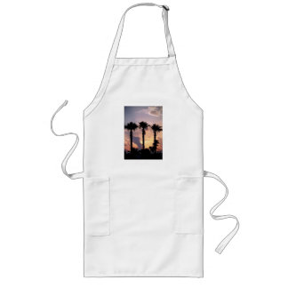 Sunset Palm Trees Beach Tiki Bar BBQ Cooking Apron Lange Schürze