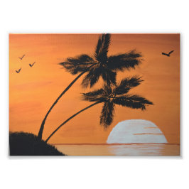 Sunset Palms 12x18 Print Fotodruck