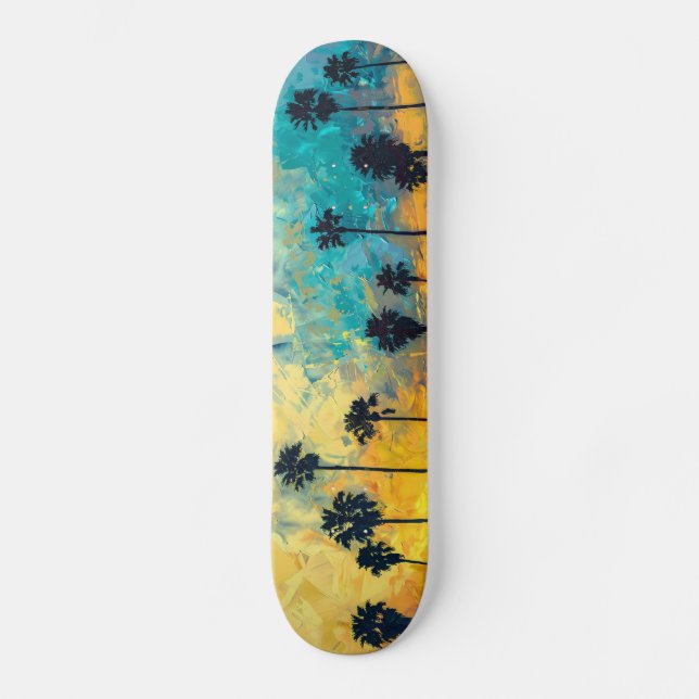 Sunset Palms Cruiser Board Skateboard (Vorderseite)