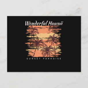 Sunset Paradise Postkarte