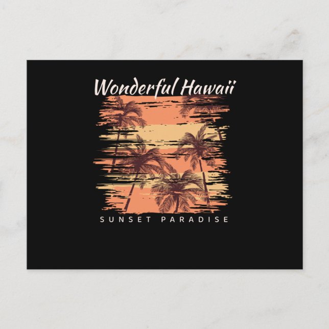 Sunset Paradise Postkarte (Vorderseite)