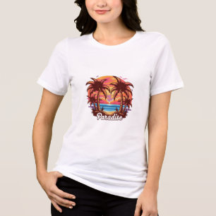 Sunset Paradise Shirt - Tropical Escape Sommer