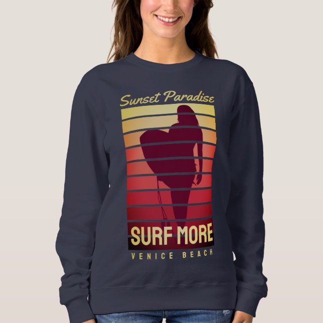 Sunset Paradise Surf Sweatshirt (Vorderseite)