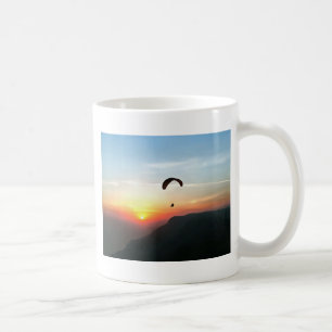 Sunset Paraglide Wanderlust Extreme Sportart Tasse
