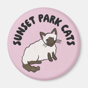 Sunset Park Cats   Magnet   Almond Rettungskatze 