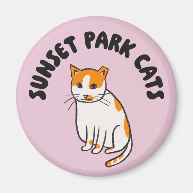 Sunset Park Cats | Magnet | Charming Rescue Cat  (Vorne)