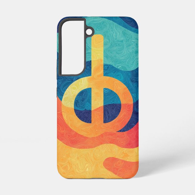 Sunset Peace Vibe Phone Case Samsung Galaxy Hülle (Rückseite)