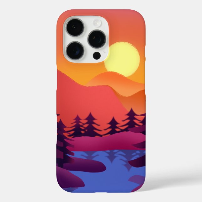 Sunset Peaks - iPhone 16 Pro Fall Case-Mate iPhone Hülle (Rückseite)