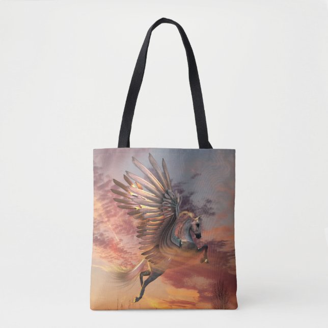 Sunset Pegasus All-Over-Print Tote Bag (Vorderseite)