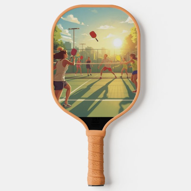 Sunset Pickleball Match Paddle (Vorderseite)