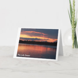 Sunset - Pine Lake #3 Karte