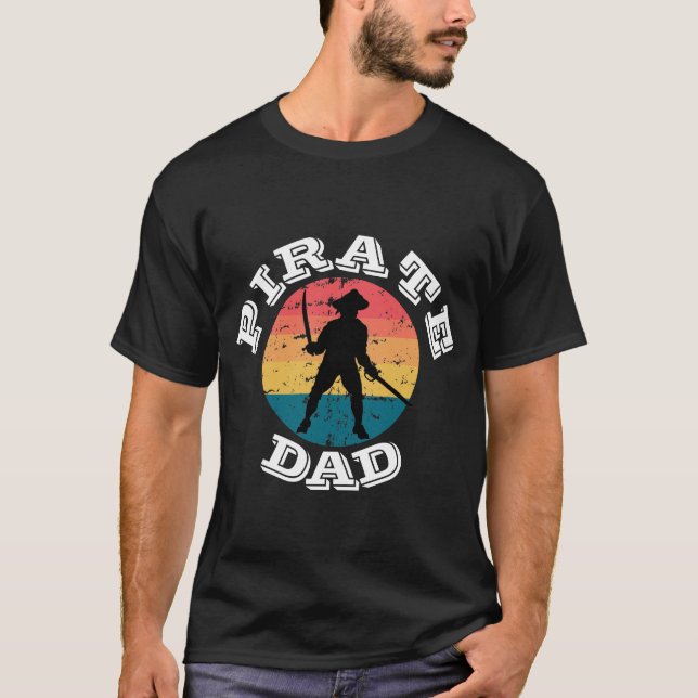 Sunset Pirate VATER Party T - Shirt (Vorderseite)