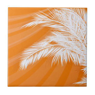 Sunset Plam Trees Fliese