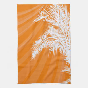 Sunset Plam Trees Handtuch