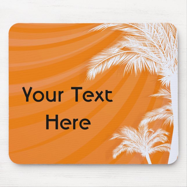Sunset Plam Trees Mousepad (Vorne)