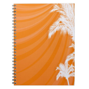 Sunset Plam Trees Notizblock