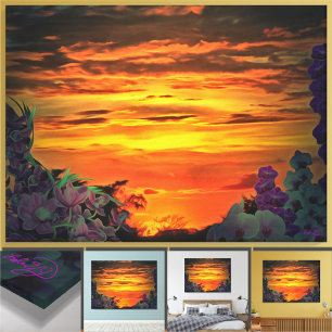 Sunset Plaza Marina 2584 Leinwanddruck