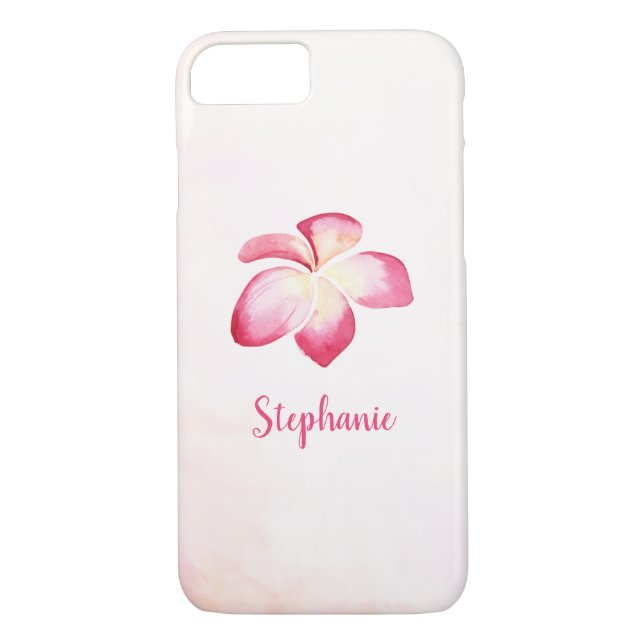 Sunset Plumeria Pink Case-Mate iPhone Hülle (Rückseite)
