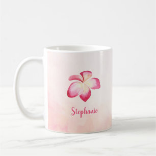 Sunset Plumeria Pink Tasse