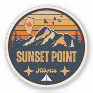 Sunset Point, Alberta Aufkleber