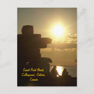 Sunset Point Beach, Collingwood, Onta... Postkarte