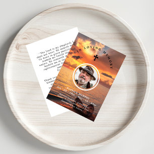 Sunset & Portrait Foto Memorial Gebet Vielen Dank Visitenkarte