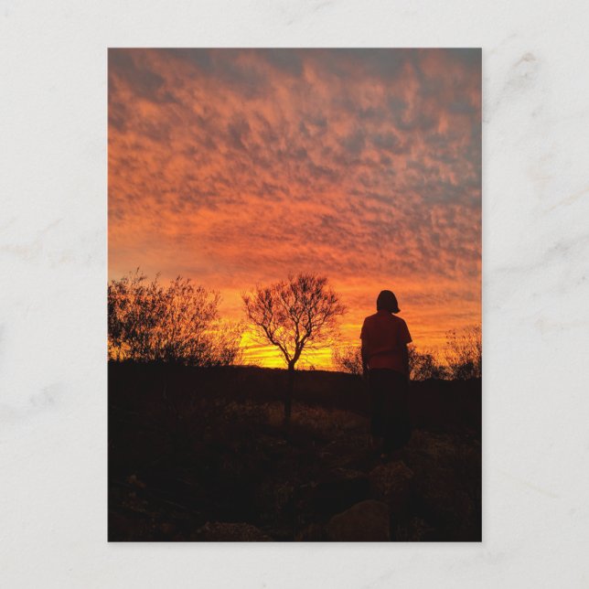 Sunset Postcard Feiertagspostkarte (Vorderseite)