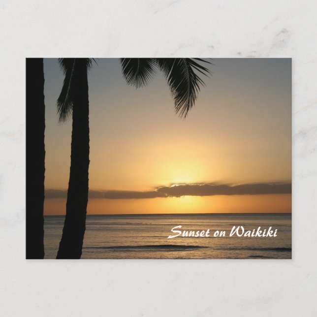 Sunset Postcard Postkarte (Vorderseite)