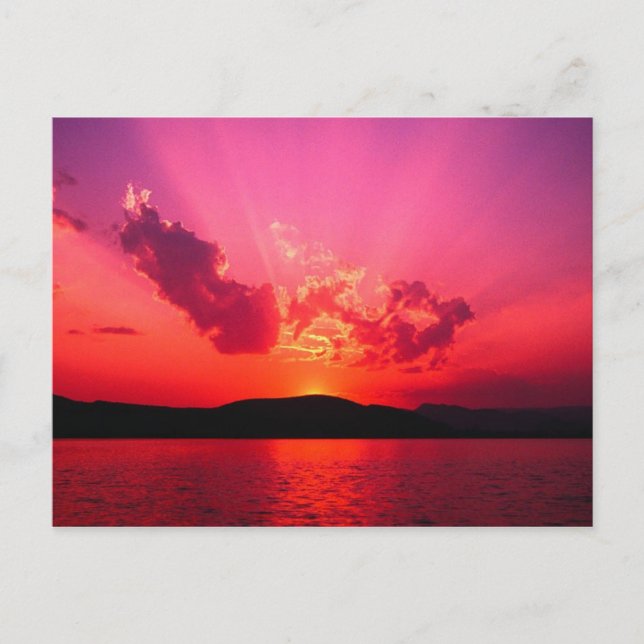 Sunset Postcard Postkarte (Vorderseite)