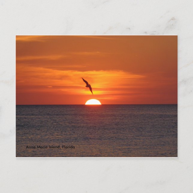 Sunset Postcard Postkarte (Vorderseite)