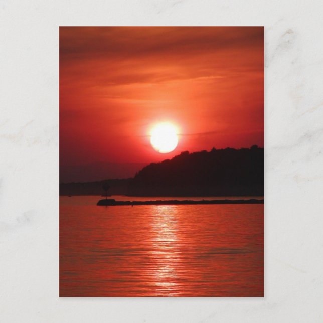 Sunset Postcard Postkarte (Vorderseite)