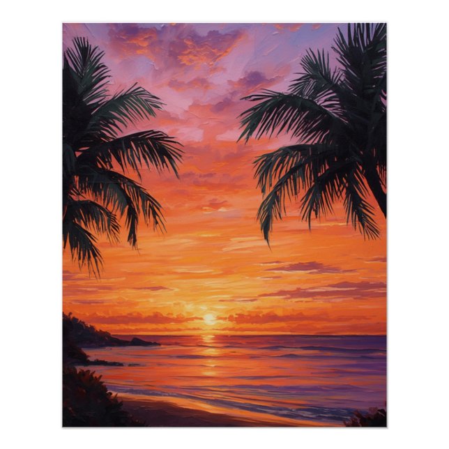 Sunset Poster (Vorderseite)
