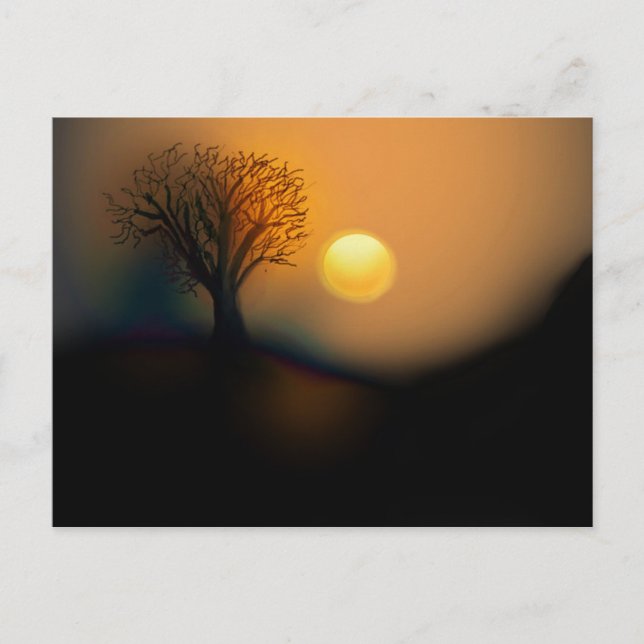 Sunset Postkarte (Vorderseite)