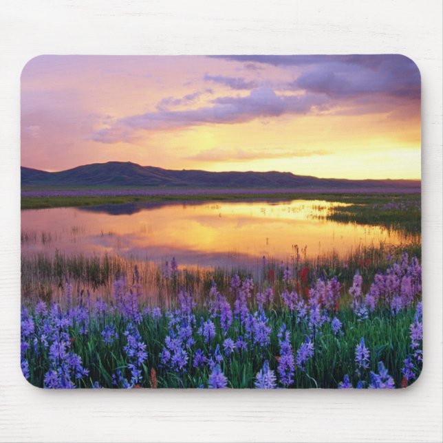 Sunset Prairie Scene Mouse Pad Mousepad (Vorne)