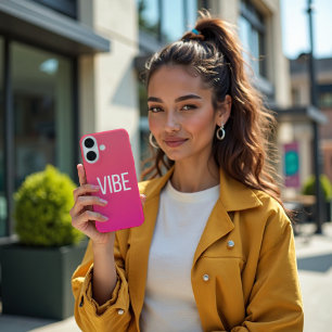 Sunset Pulse - Lebhafte Korallenmagenta iPhone 16 Hülle