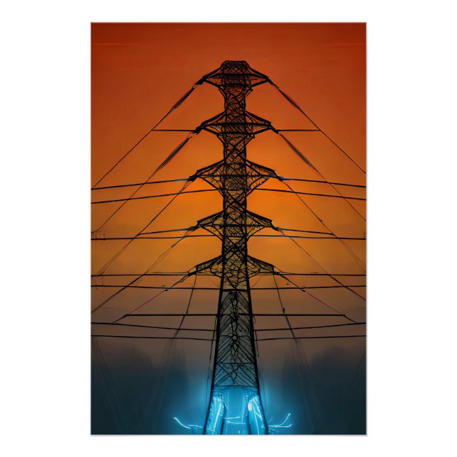 Sunset Pylon Poster (Vorderseite)