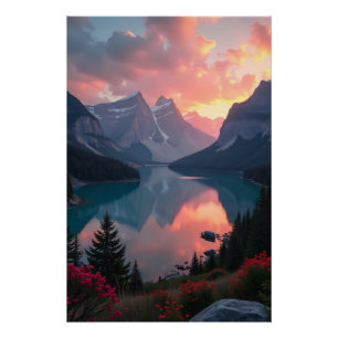 Sunset Reflection Poster