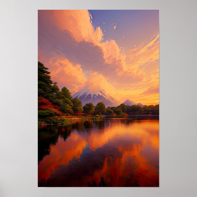 Sunset Reflection Poster (Vorne)
