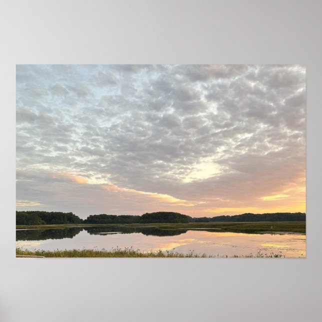 Sunset Reflections Waterscape Poster (Vorne)
