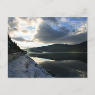 Sunset reflektions postkarte