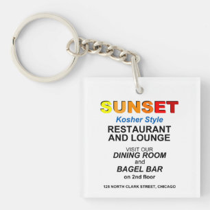Sunset Restaurant and Lounge, Chicago, IL Schlüsselanhänger