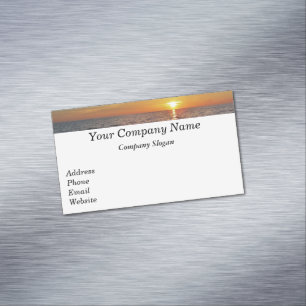 Sunset Retirement Business Card #12 Magnetische Visitenkarte