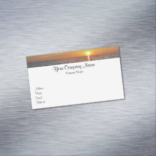 Sunset Retirement Business Card #12 Magnetische Visitenkarte